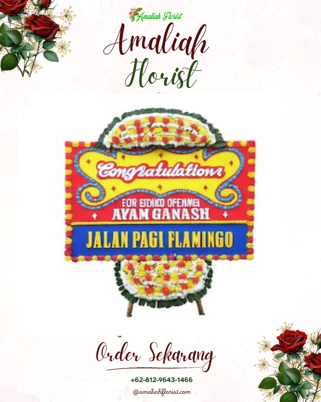 Sewa Papan Bunga Empat Lawang